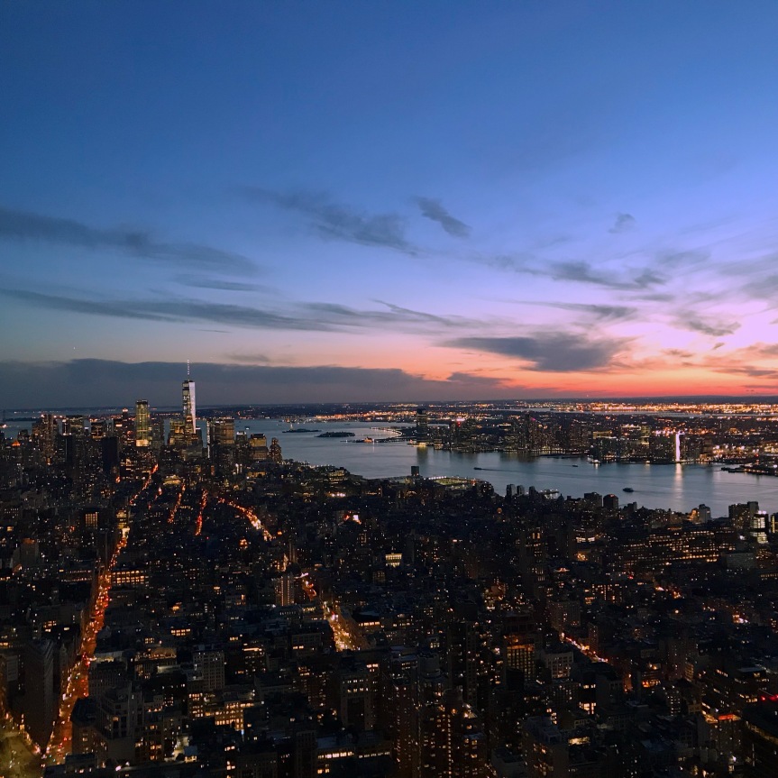 Uma das melhores vistas da cidade do topo do Empire State Building